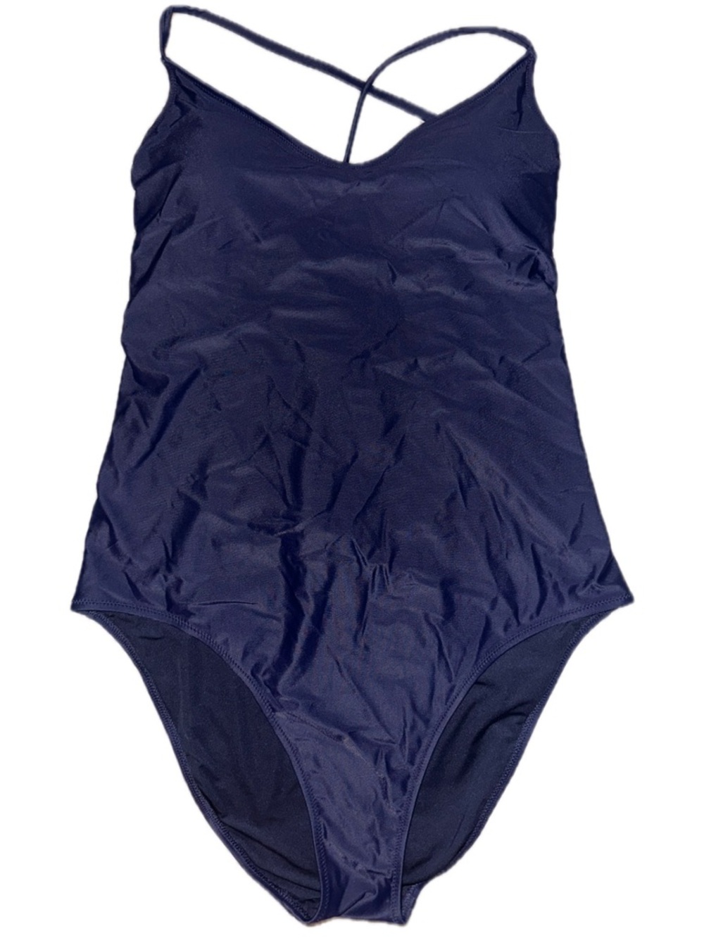 aerie- Navy Strappy Full Coverage one piece- size XL